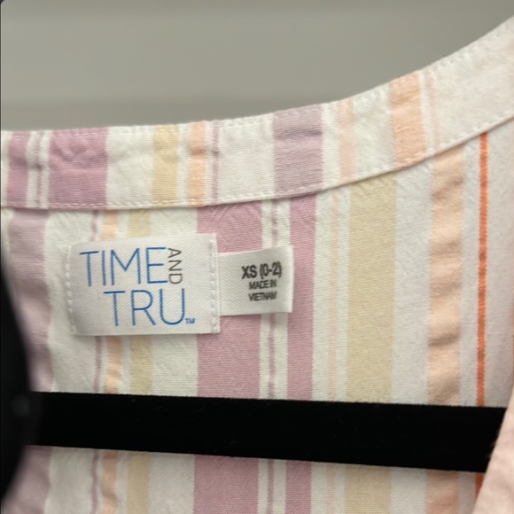 Time and Tru Pastel Striped Dress - Picture 2 of 2